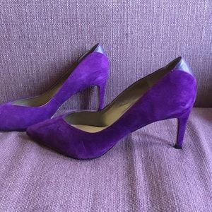 Sam Edelman purple suede heels
